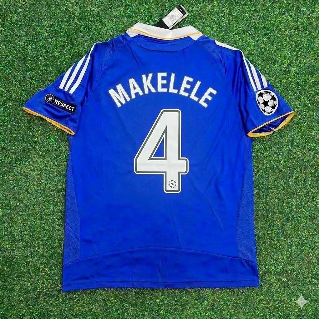 Claude Makélélé 4- Chelsea 2008 Champhions League Final Jersey Trikot Soccer Shirt