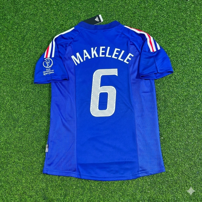 Claude Makélélé #6 France 2002 World Cup Retro Football Jersey
