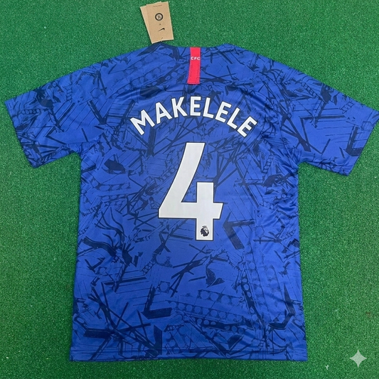 Claude Makelele #4 Chelsea Blue Retro Kit Jersey Trikot Maglia Maillot Soccer Shirt