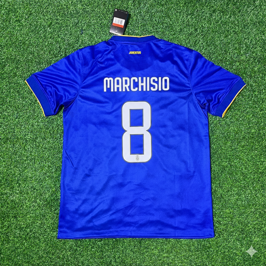 Claudio Marchisio Juventus 2014/15 Retro Blue Football Jersey Kit