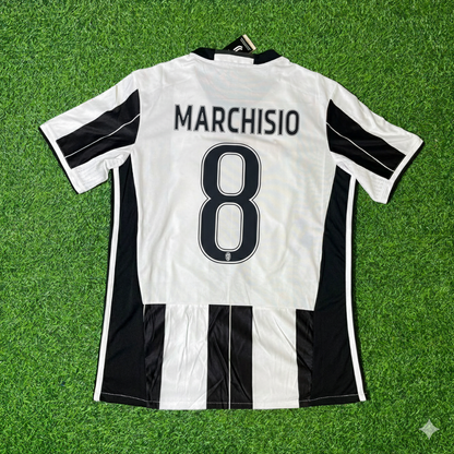 Claudio Marchisio Juventus 2016/17 Home Retro Football Jersey Kit