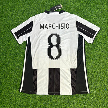 Claudio Marchisio Juventus 2016/17 Home Retro Football Jersey Kit