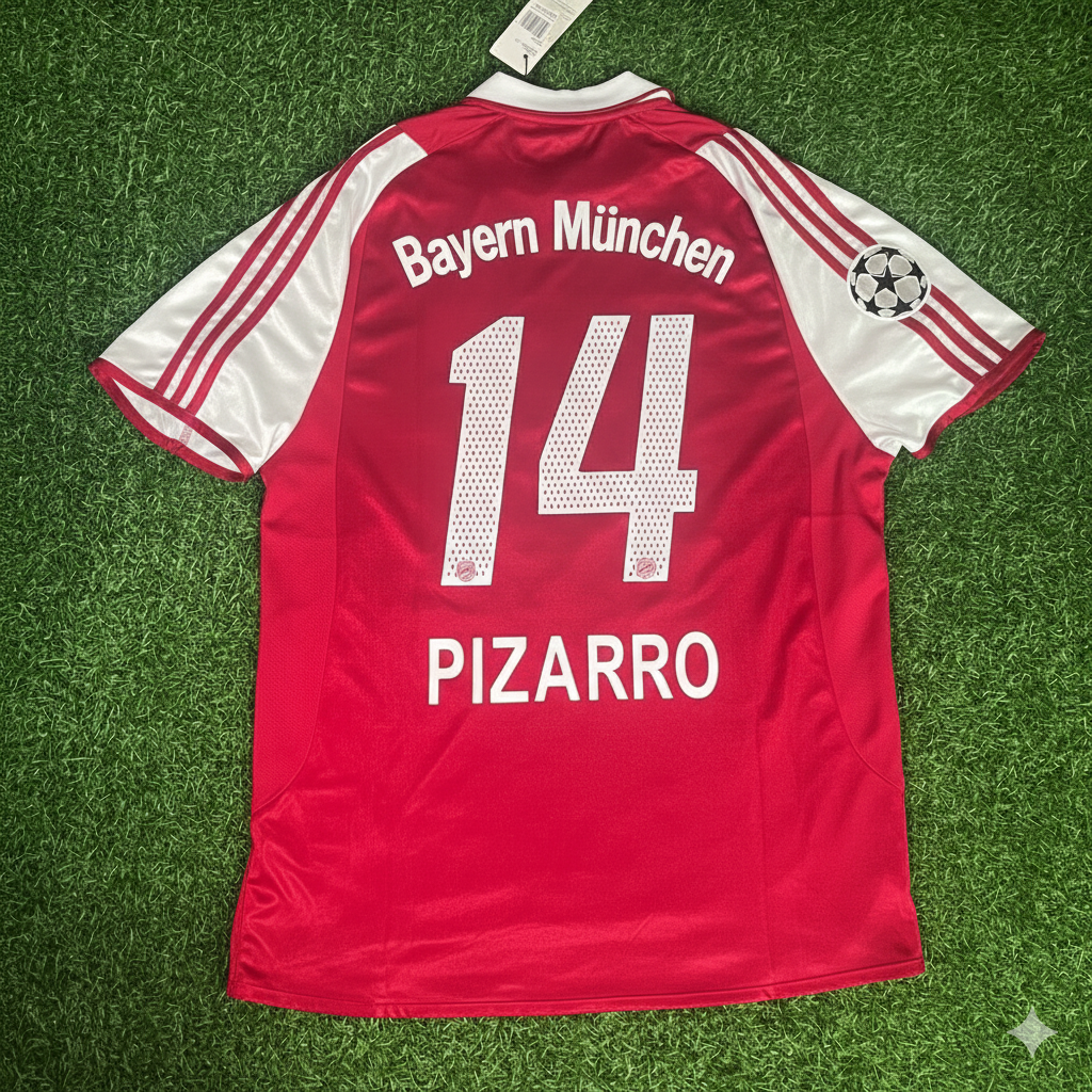 Claudio Pizarro 14 FC Bayern Munich 2003 2004 Retro Trikot Jersey Jersey Maillot Soccer Shirt