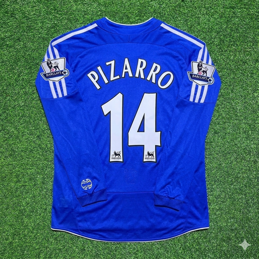 Claudio Pizarro #14 Chelsea 2006-2008 Long Sleeve EPL Patch Football Jersey