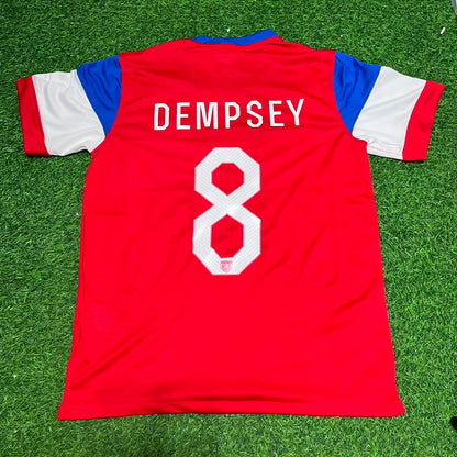 Maillot de football rétro Clint Dempsey USA Saison 2014 Extérieur