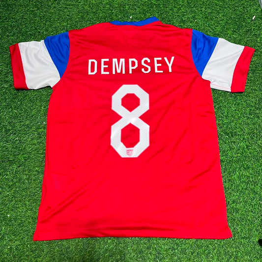 Clint Dempsey USA 2014 Season Away Retro Jersey Trikot Soccer Shirt
