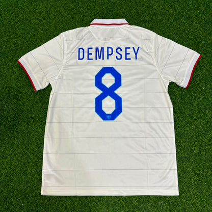 Clint Dempsey USA 2014 World Cup White Football Jersey Kit