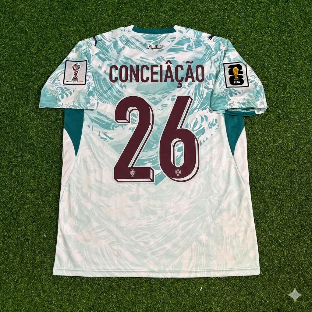 Francisco Conceição Portugal 2026 World Cup White Away Football Jersey