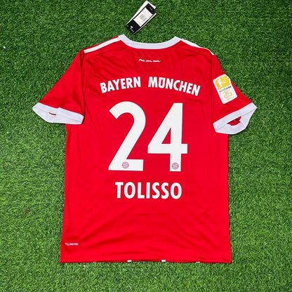 Corentin Tolisso Bayern Munich 2017-2018 Retro Home Jersey