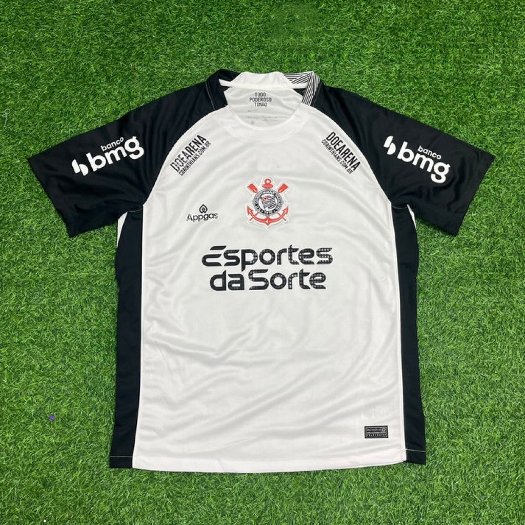 Corinthians White Black Kit Jersey Trikot Maillot Maglia Camiseta