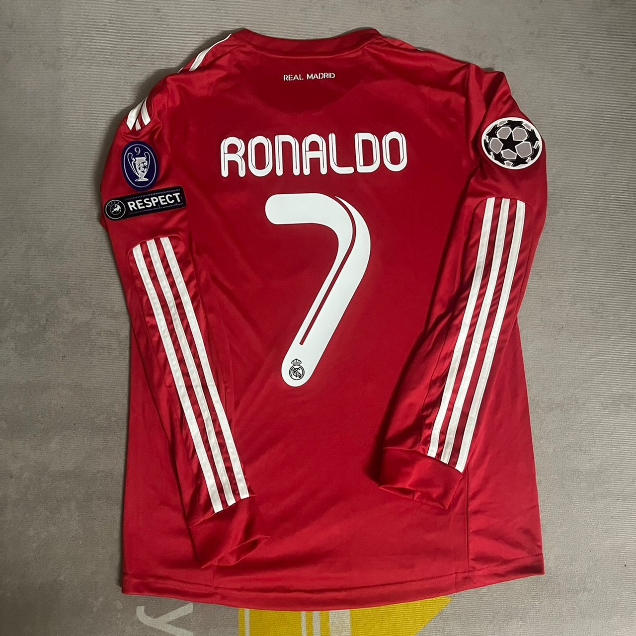 Cristiano Ronaldo Real Madrid Red Retro Jersey Trikot Maglia