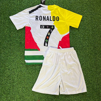 Cristiano Ronaldo #cr7 GOAT Combo All Teams Special Kids Jersey KinderTrikot Maillot Enfant Soccer Shirt