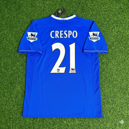 Hernan Crespo Chelsea 2003 2005 Season Home Navy Blue Retro Jersey Trikot Soccer Shirt