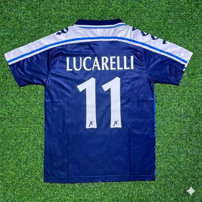 Cristiano Lucarelli Perugia 1994-1995 Retro Blue Football Jersey
