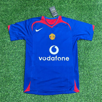 Cristiano Ronaldo Manchester United 2005/2006 Blue Red Retro Football Jersey