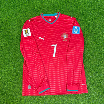 Cristiano Ronaldo Portugal 2026 Red Home New Season Long Sleeve Football Jersey