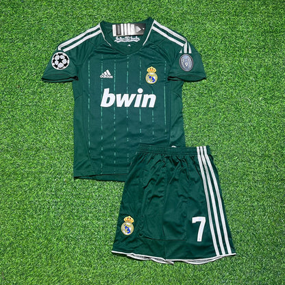Cristiano Ronaldo CR7 Real 2012-2013 Retro Kids Green Jersey