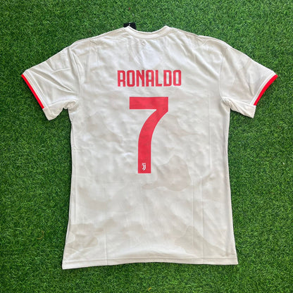 Cristiano Ronaldo Juventus 2019–2020 White Retro Football Jersey Kit