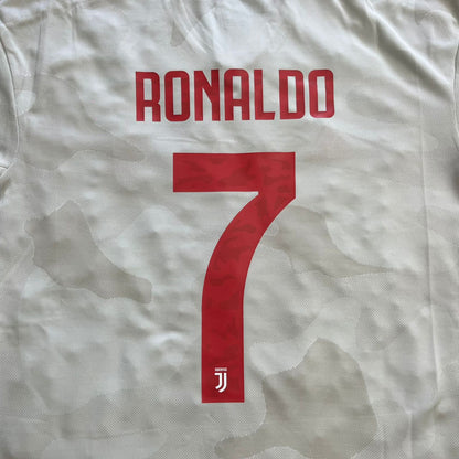 Cristiano Ronaldo Juventus 2019–2020 White Retro Football Jersey Kit