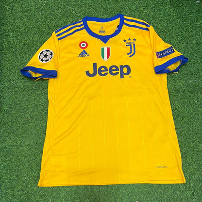 Cristiano Ronaldo Juventus Yellow Retro Football Jersey