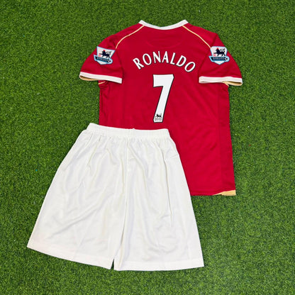 Cristiano Ronaldo #7 Manchester United 2006-2007 Kids Home Football Jersey
