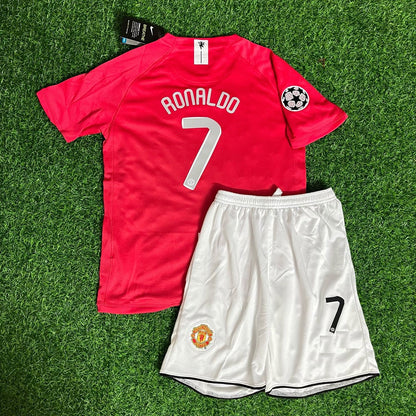 Cristiano Ronaldo Manchester United 2009 Final Kids Children Home Football Jersey