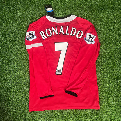 Cristiano Ronaldo Manchester United 2005 EPL Patch Retro Kit Trikot Trikot Maillot Fußballshirt