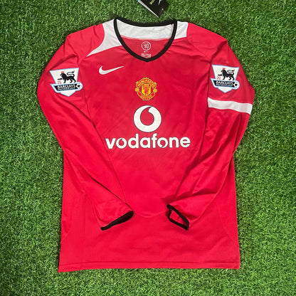 Cristiano Ronaldo Manchester United 2005 EPL Patch Retro Kit Trikot Trikot Maillot Fußballshirt