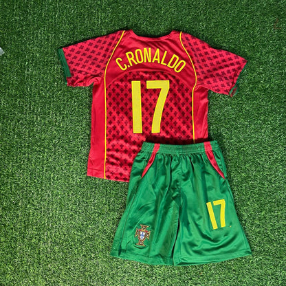Cristiano Ronaldo Portugal 2004 Heimtrikot für Kinder – Trikot für Kinder – | KinderTrikot | Maillot Enfant Personalisierbares Fußballshirt