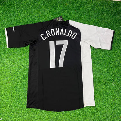 Cristiano Ronaldo Portugal 2005 Special White and Black Retro Football Jersey Kit