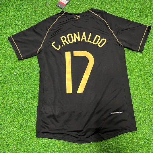 Cristiano Ronaldo #cr17 - Portugal 2006 World Cup Black Jersey Trikot