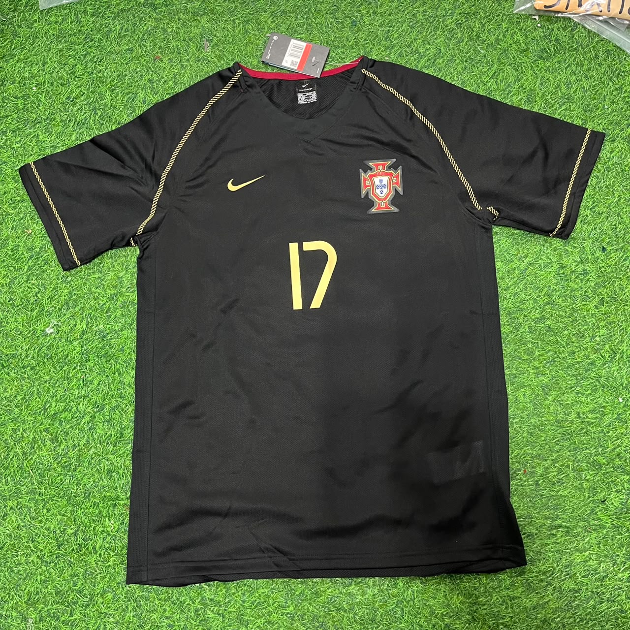 Cristiano Ronaldo #cr7 - Maillot Noir Coupe du Monde Portugal 2006 Trikot 