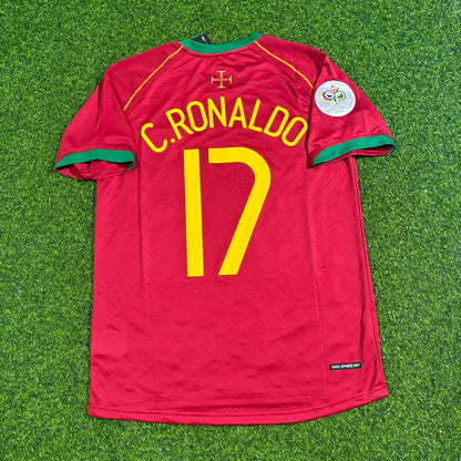 Cristiano Ronaldo Portugal 2006 World Cup Patch Retro Football Jersey