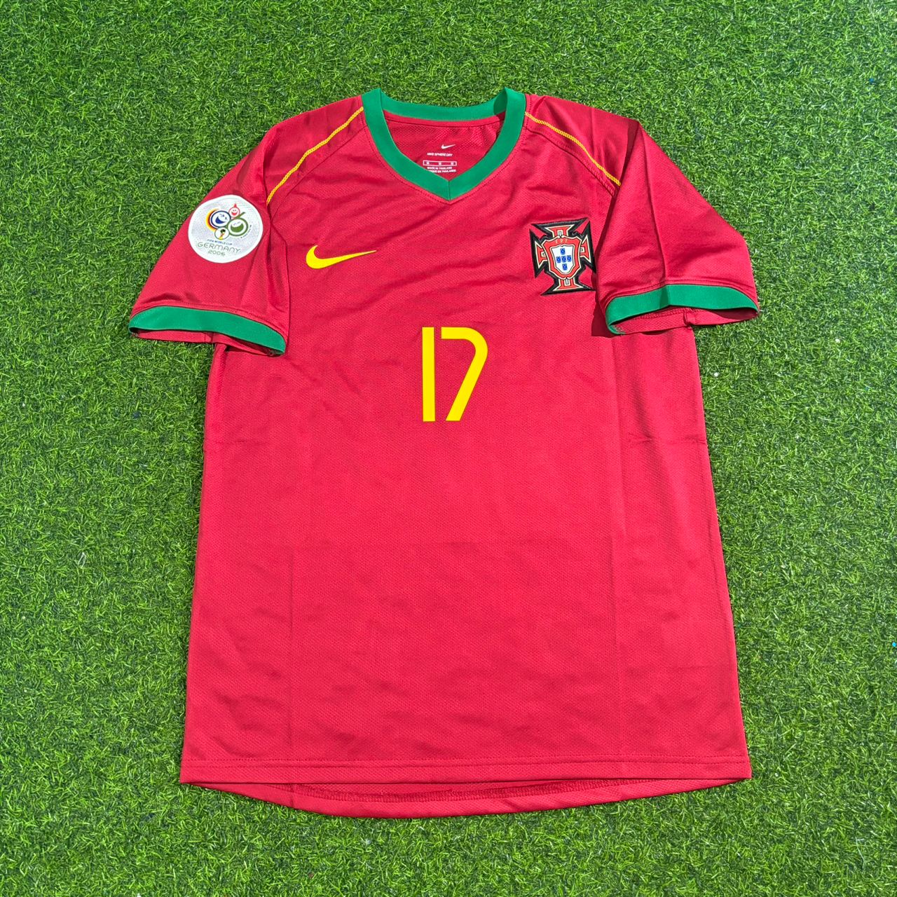 Cristiano Ronaldo Portugal 2006 World Cup Patch Retro Football Jersey