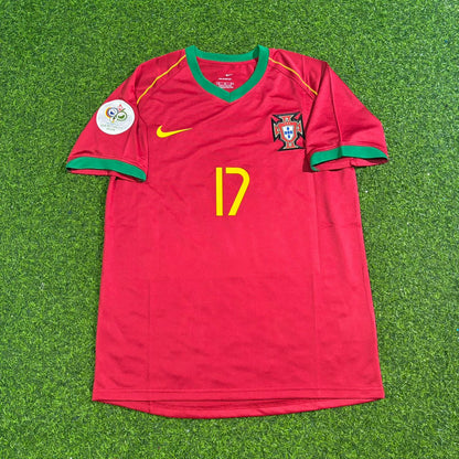 Cristiano Ronaldo Portugal 2006 World Cup Patch Retro Football Jersey