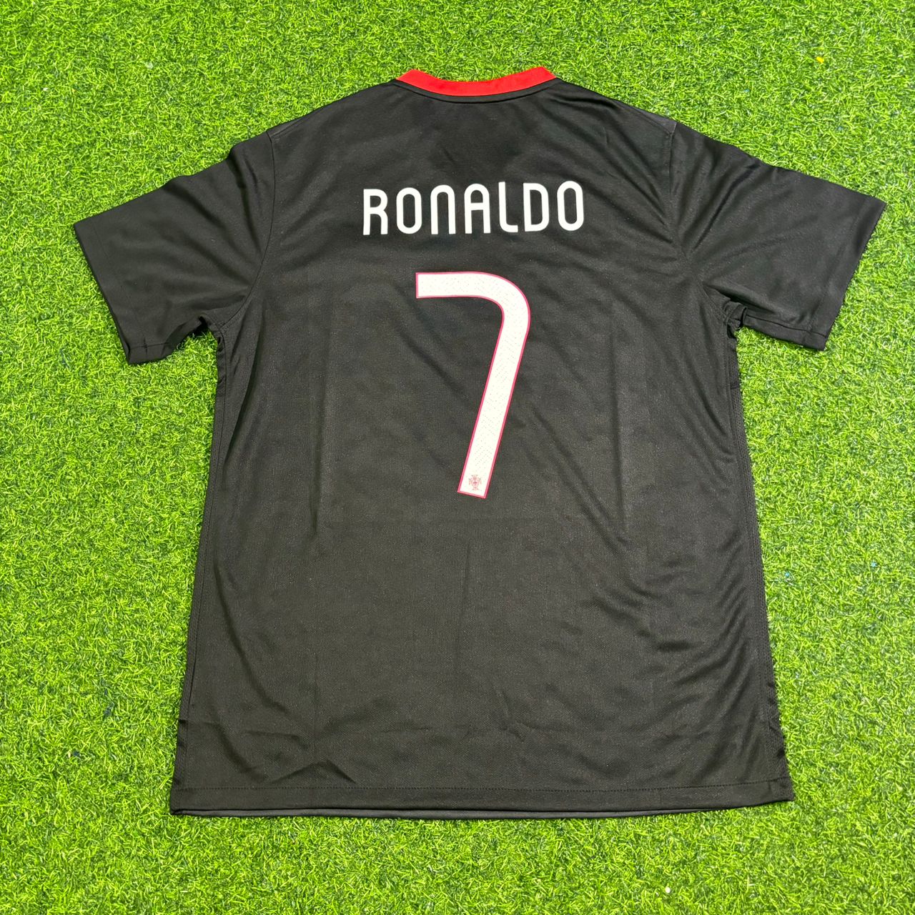 Cristiano Ronaldo Portugal 2014-2015 Black Retro Football Jersey