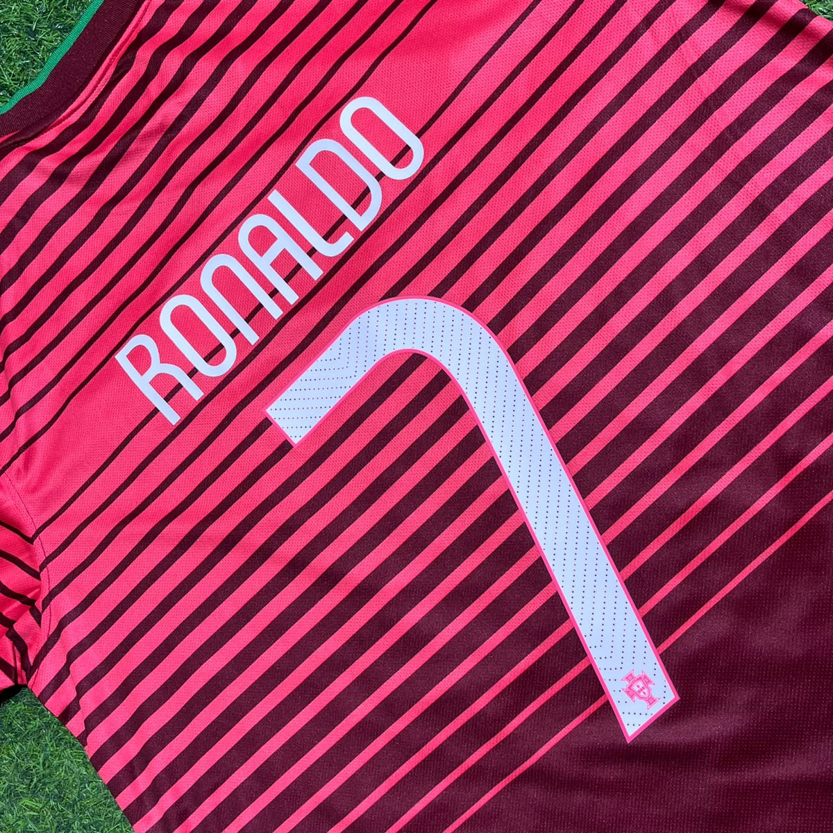 Cristiano Ronaldo Portugal 2014 World Cup Home Red Long Sleeve Retro Jersey Trikot Maglia