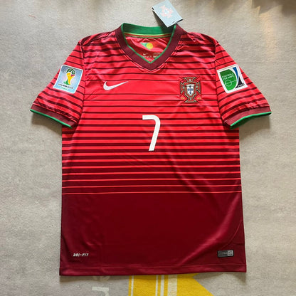 Cristiano Ronaldo Portugal 2014 World Cup Retro Jersey Trikot Maglia