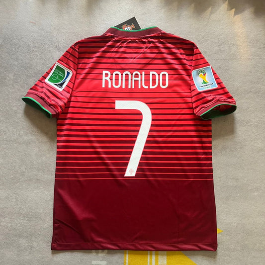 Cristiano Ronaldo Portugal 2014 World Cup Retro Jersey Trikot Maglia