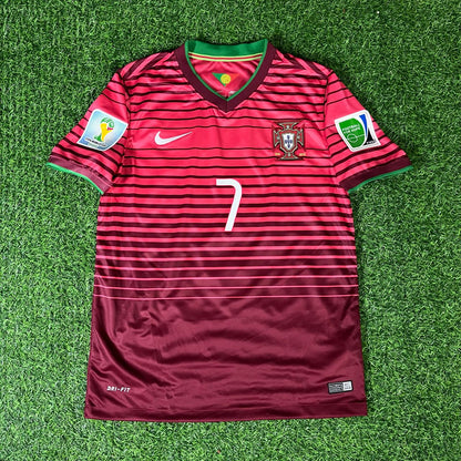 Cristiano Ronaldo Portugal 2014 World Cup Retro Jersey Trikot Maglia