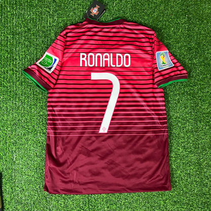 Cristiano Ronaldo Portugal 2014 World Cup Retro Jersey Trikot Maglia