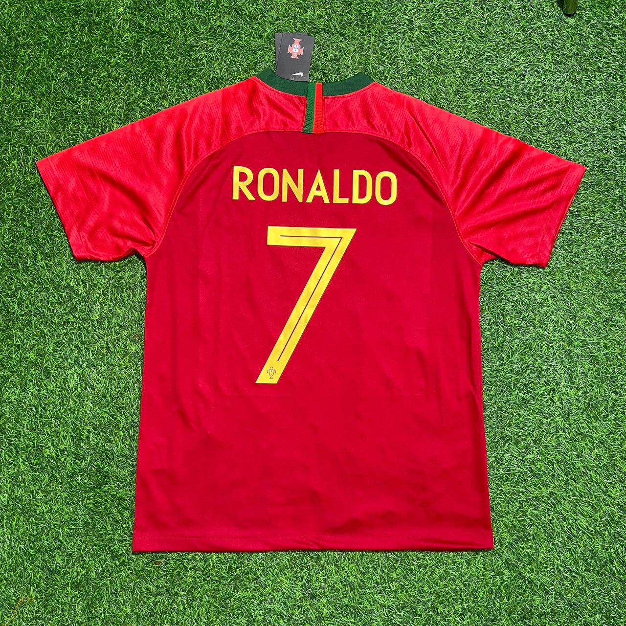 Cristiano Ronaldo Portugal 2018 World Cup Retro Football Jersey