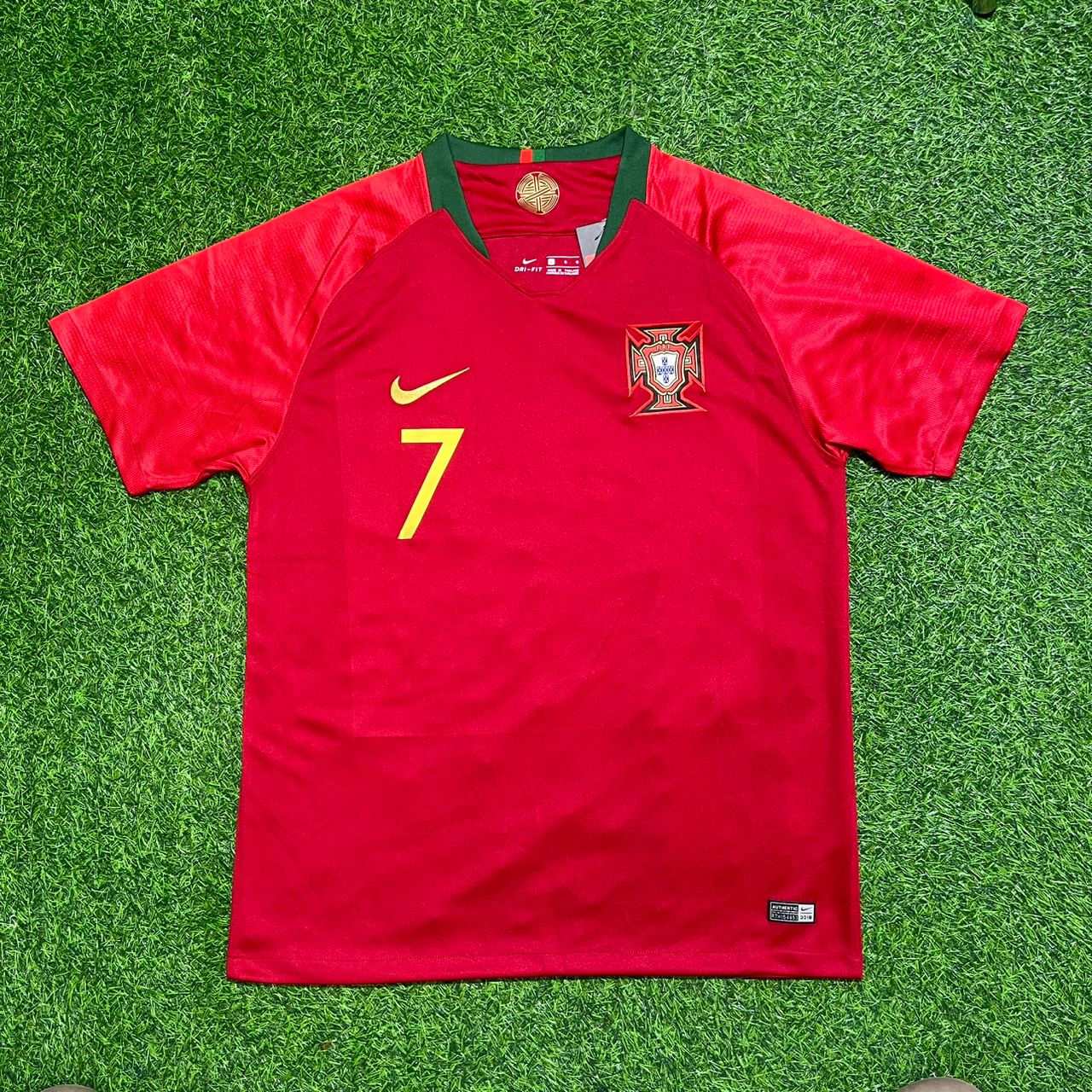 Cristiano Ronaldo Portugal 2018 World Cup Retro Football Jersey