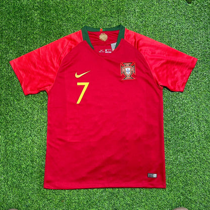Cristiano Ronaldo Portugal 2018 World Cup Retro Football Jersey