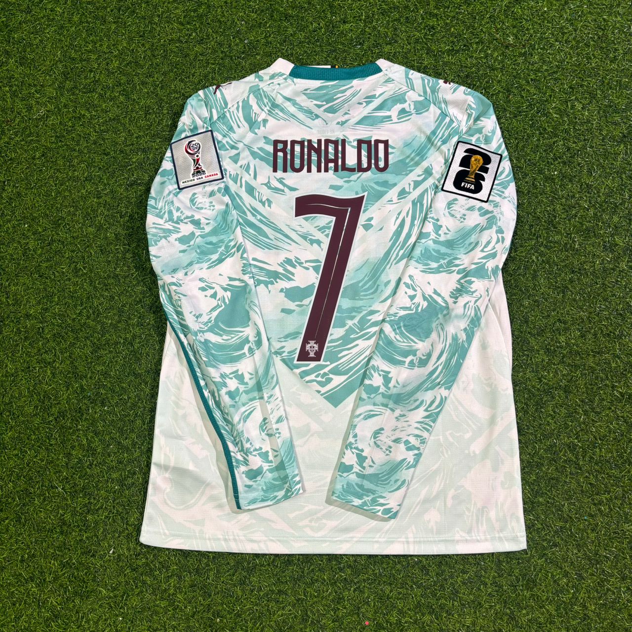 Cristiano Ronaldo Portugal 2026 World Cup Away Long Sleeve Football Jersey