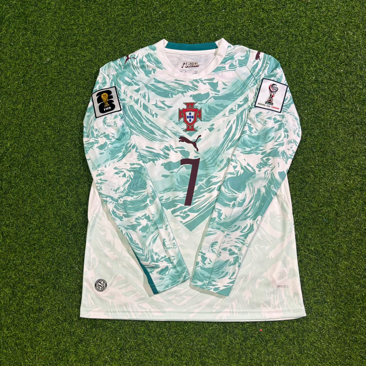 Cristiano Ronaldo Portugal 2026 World Cup Away Long Sleeve Football Jersey