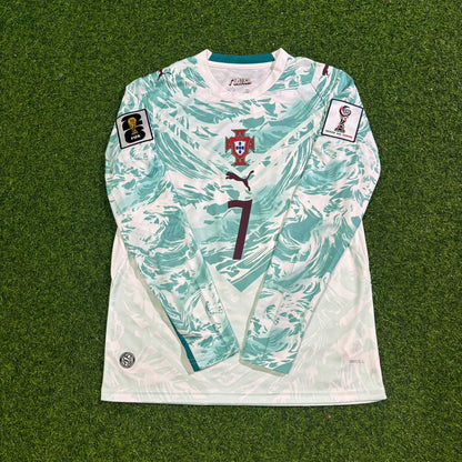 Cristiano Ronaldo Portugal 2026 World Cup Away Long Sleeve Football Jersey