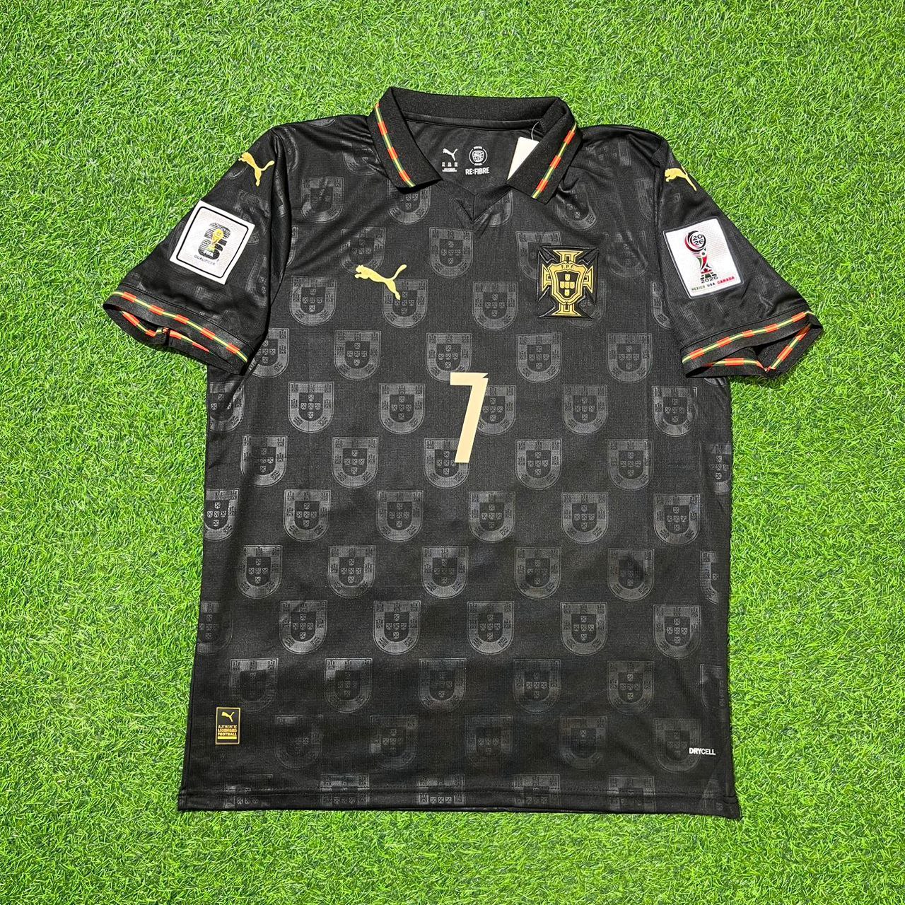 Cristiano Ronaldo Portugal 2026 World Cup Black Football Jersey