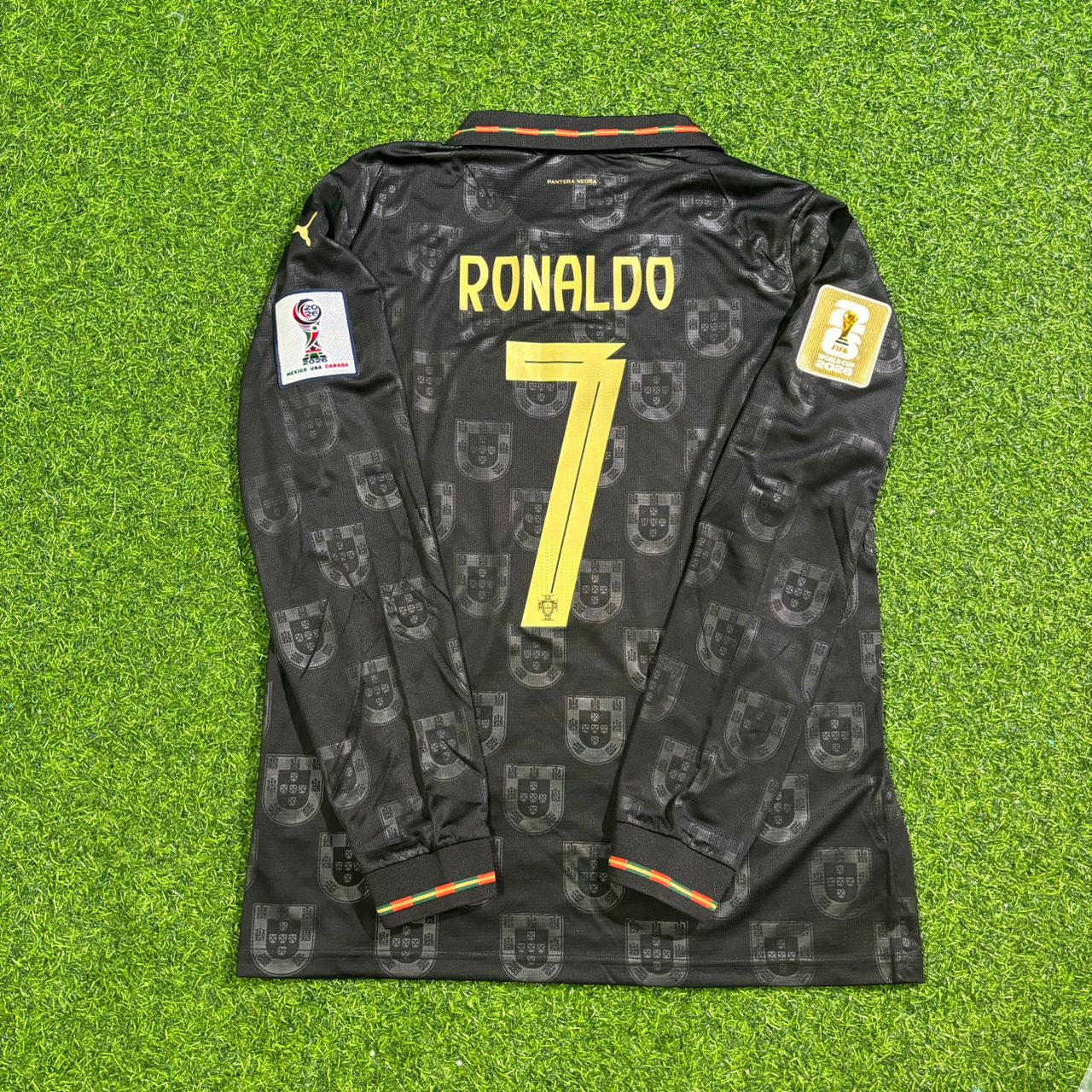Cristiano Ronaldo Portugal 2026 World Cup Black Long Sleeve Football Jersey