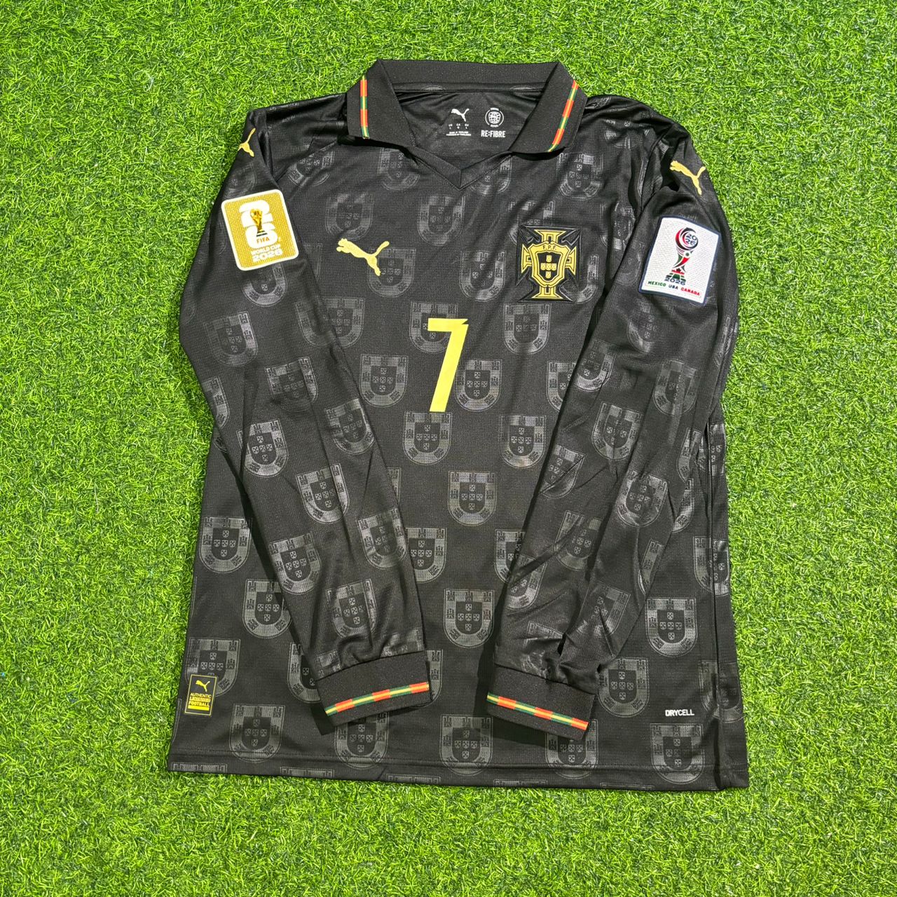 Cristiano Ronaldo Portugal 2026 World Cup Black Long Sleeve Football Jersey